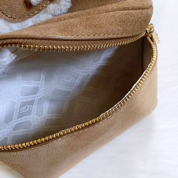 UGG Dannie Mini Backpack Sheepskin In Chestnut - Picture 8 of 10